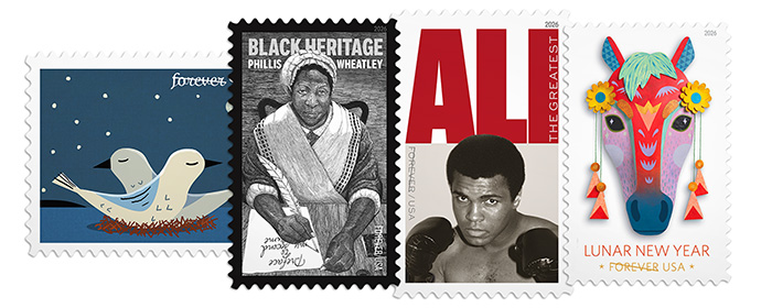 Forever Stamps available from The Postal Store.